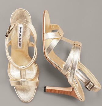 Glamorous and Golden Resort Sandals